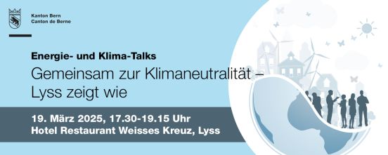 Banner Energie- und Klima-Talk Kanton Bern